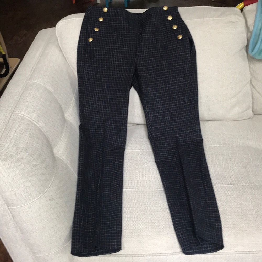 Banana Republic sailor plaid ankle pant